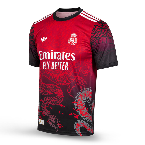 Real Madrid moški dres, rdeč, Ronaldo. Zmajska izdaja 2025