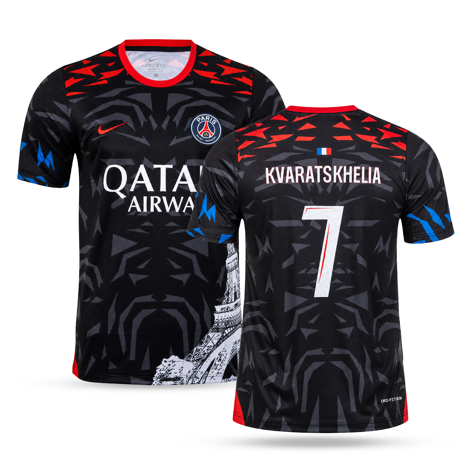 PSG moški dres, Kvaratskhelia. Posebna izdaja 24/25