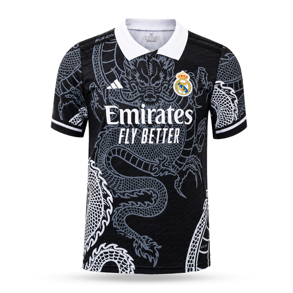 Real Madrid moški dres, Mbappe. Izdaja črnega zmaja 2025