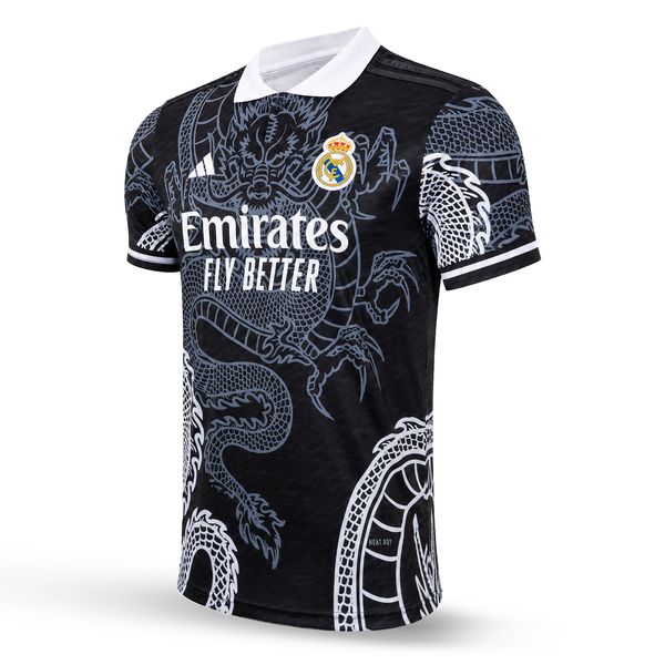 Real Madrid moški dres, Mbappe. Izdaja črnega zmaja 2025