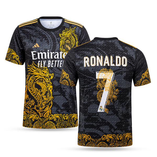 Real Madrid moški dres, Ronaldo. Izdaja črnega zmaja 2025
