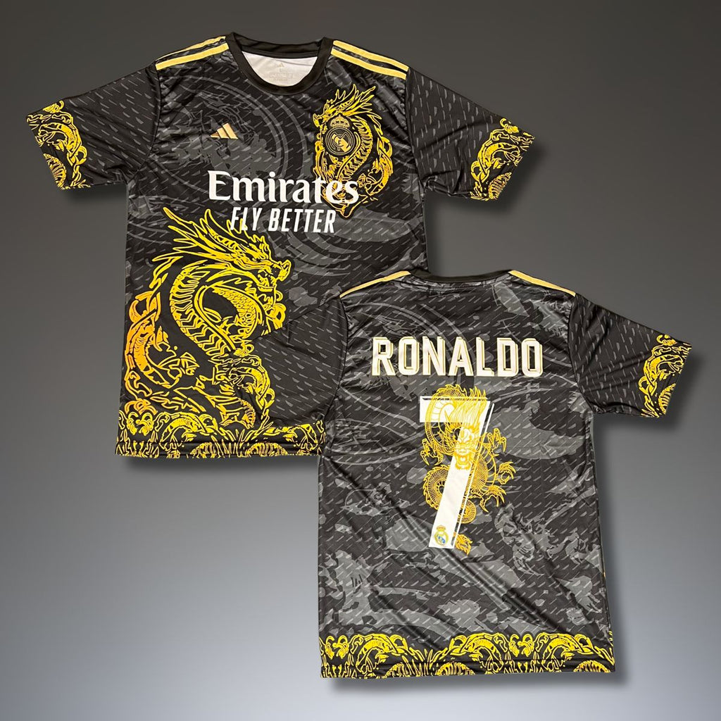 Real Madrid moški dres, Ronaldo. Izdaja črnega zmaja 2025
