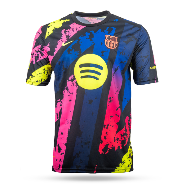 Barcelona moški fluorescenčni dres, Yamal. Barvita neon izdaja