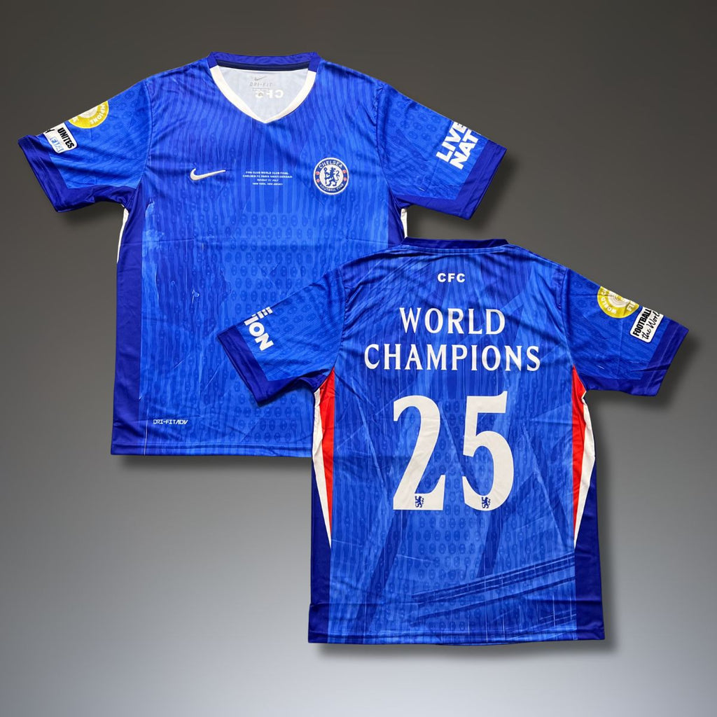 Chelsea moška majica. Svetovni prvaki izdaja 2025