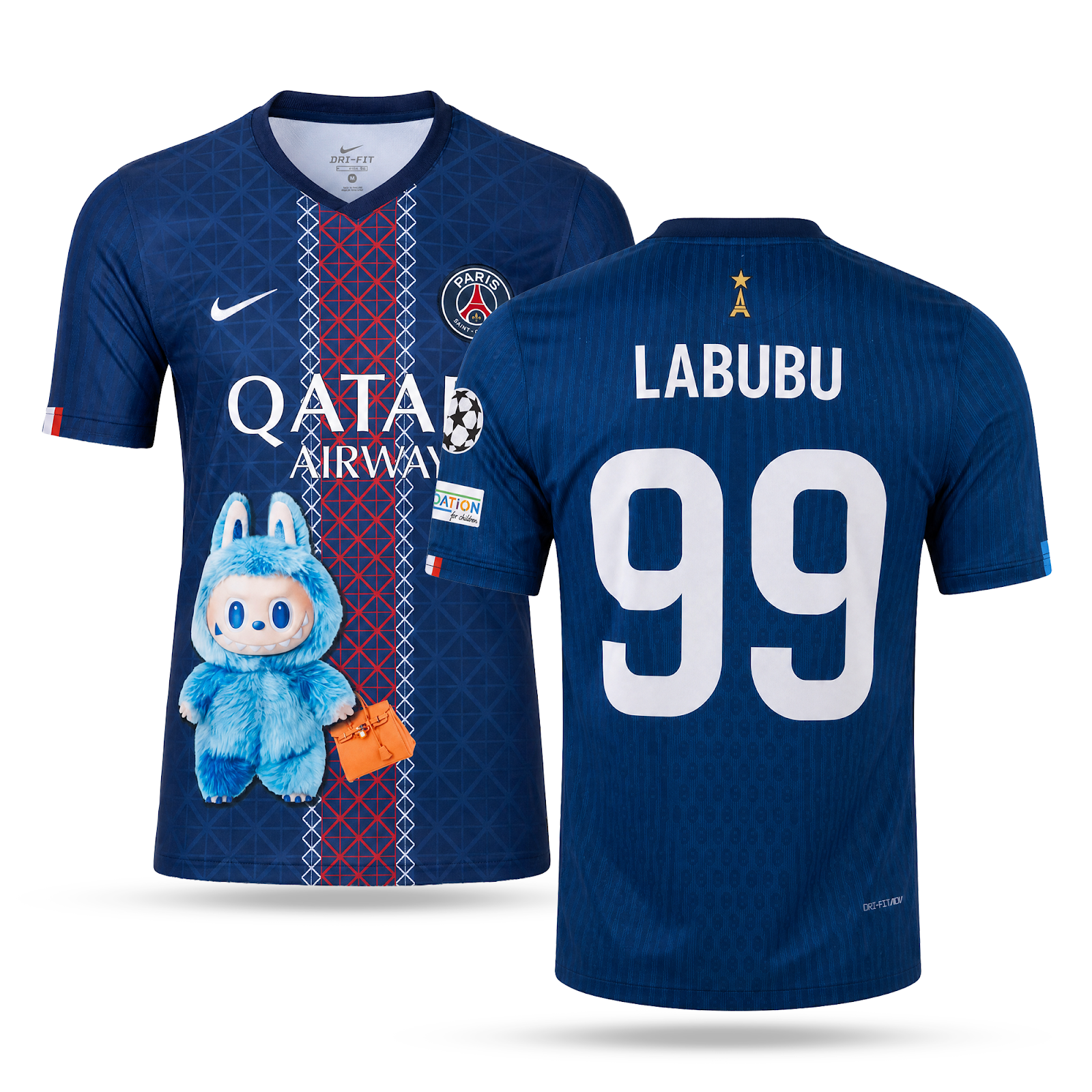 PSG moška majica. Posebna izdaja Labubu