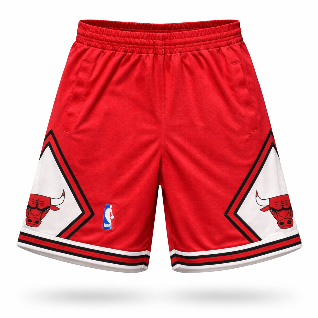 Chicago Bulls Moške Kratke Hlače. Rdeče
