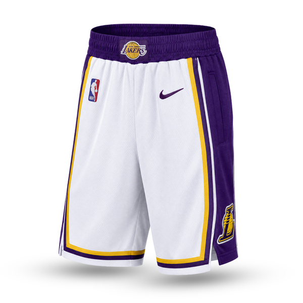 LA Lakers Moške Klasične Kratke Hlače. Bele