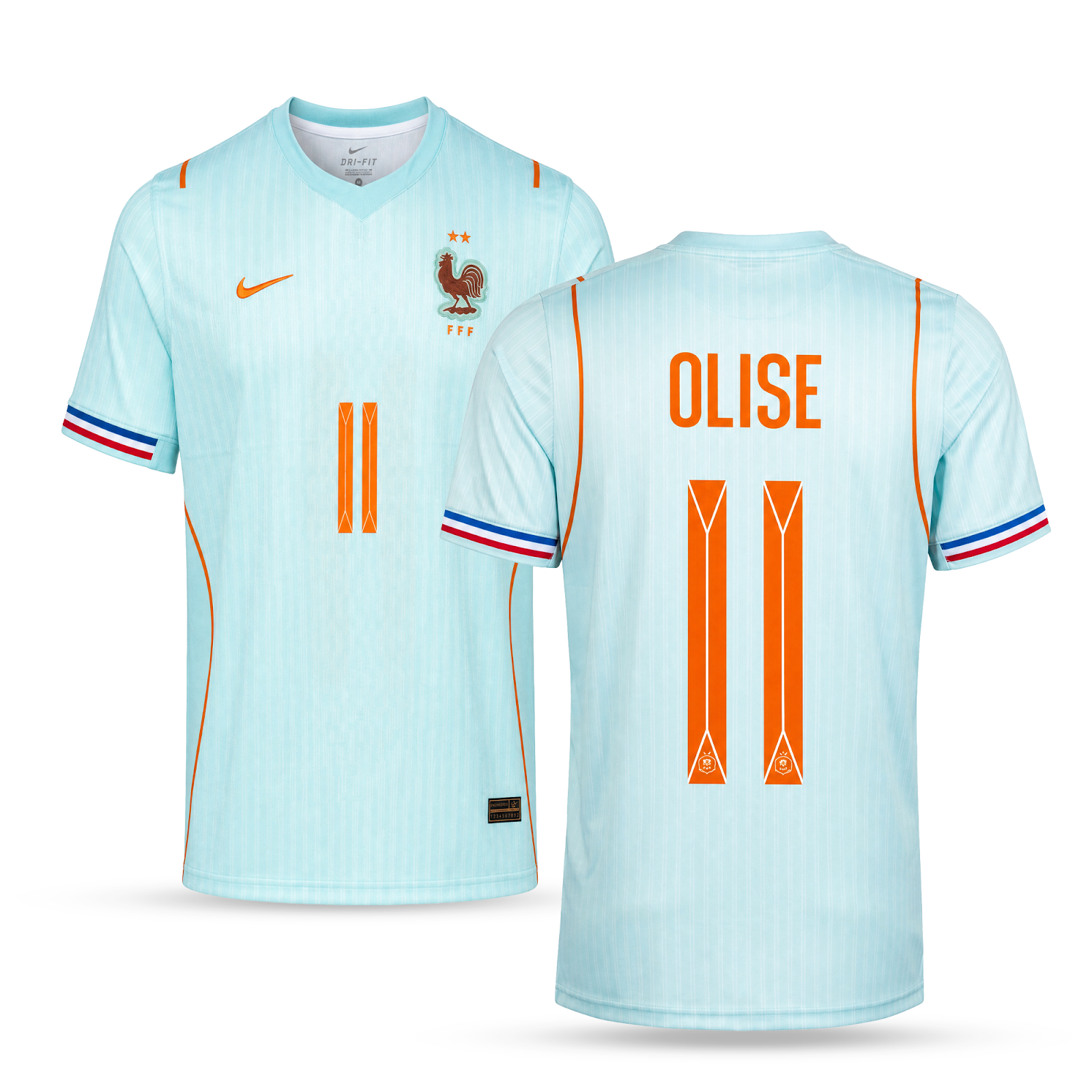 Francija Moški Gostujoči Nogometni Dres, Olise. World Cup 2026