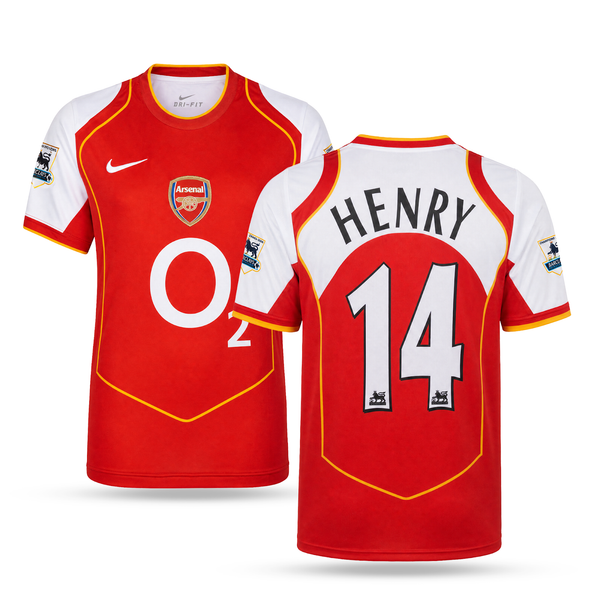 Arsenal Men Retro Football Jersey, Henry