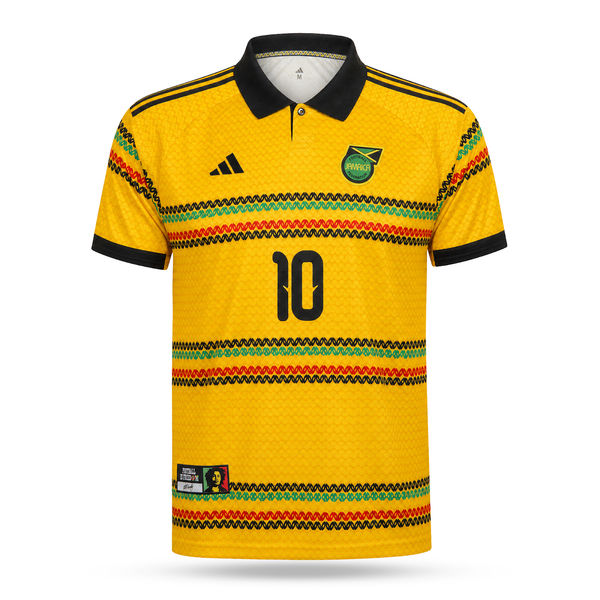 Jamajka Moški Nogometni Dres, Bob Marley. Bob Marley Edition, Rumena