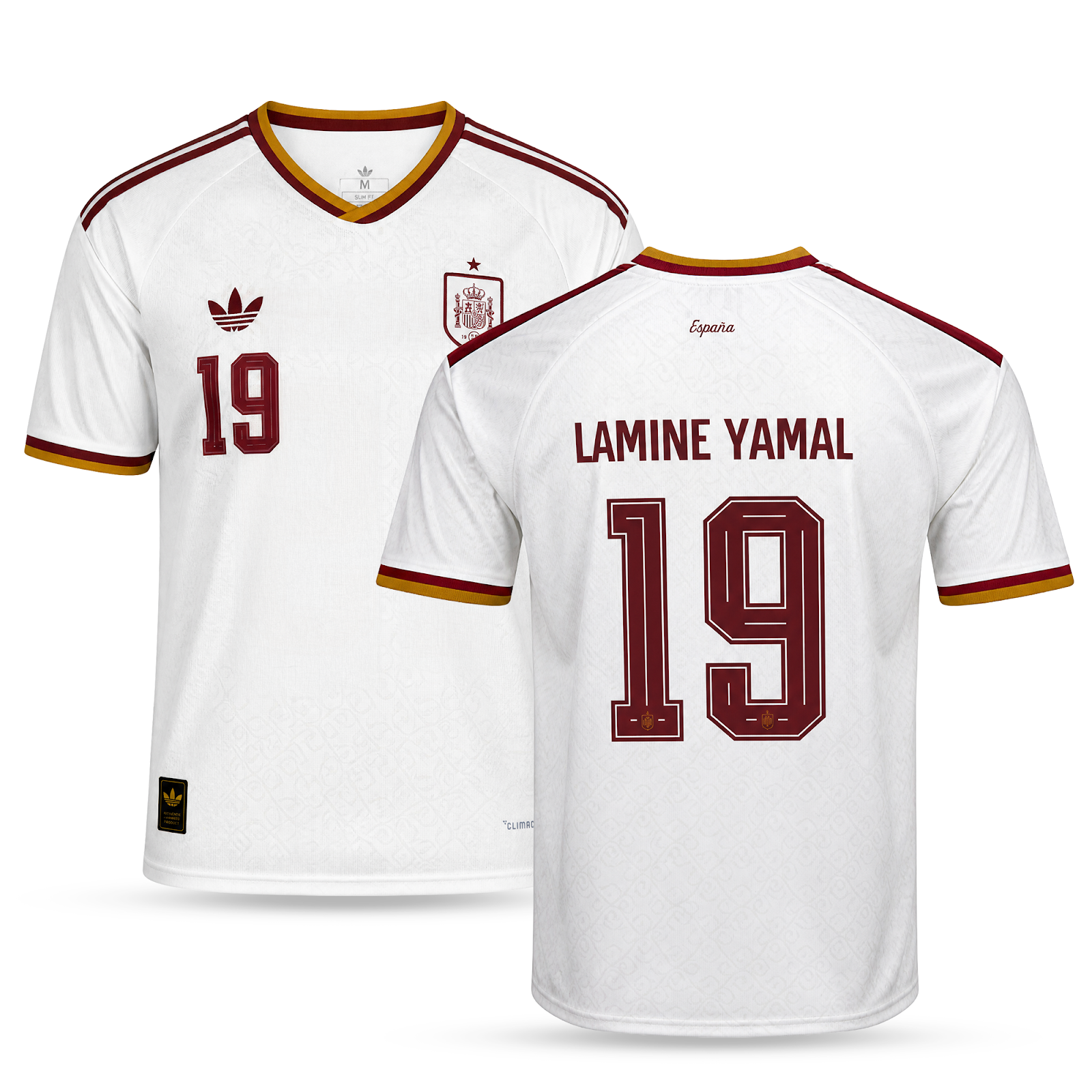Španija Moški Gostujoči Nogometni Dres, Yamal. World Cup 2026