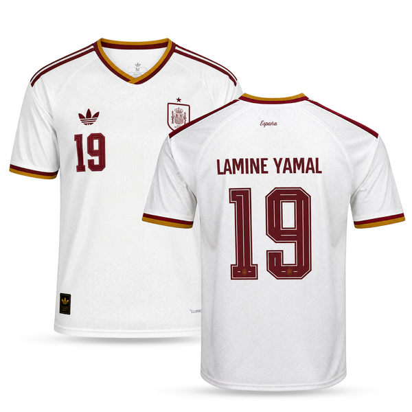 Španija Moški Gostujoči Nogometni Dres, Yamal. World Cup 2026