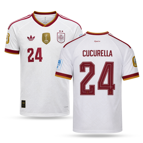 Španija Moški Gostujoči Nogometni Dres, Cucurella. World Cup 2026