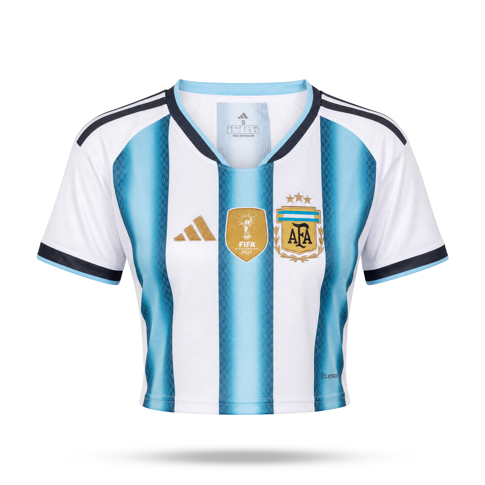 Argentina Ženski Kratki Top. World Cup 2026