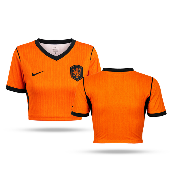 Nizozemska Ženski Kratki Top. World Cup 2026, Oranžna